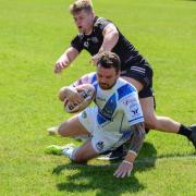 Star man: Sean Penkywicz evades the defender to score against Coventry Bears (Photos: Gary McKeating)