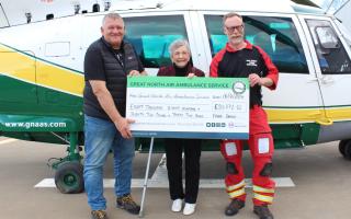 Great North Air Ambulance receives generous £80k legacy donation