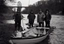 All ready for the start of the salmon fishing season at Wetheral in 1974