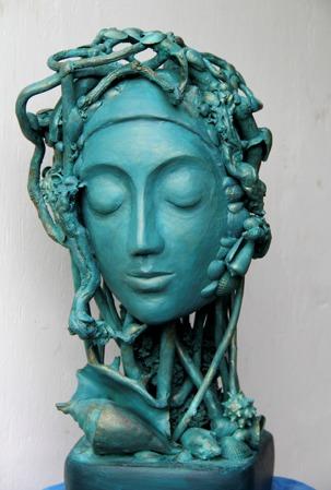 PERSONIFICATION: Pamela Lupton’s sculpted piece Eilean. Her work is among the latest to go on show at Carlisle’s Old Fire Station