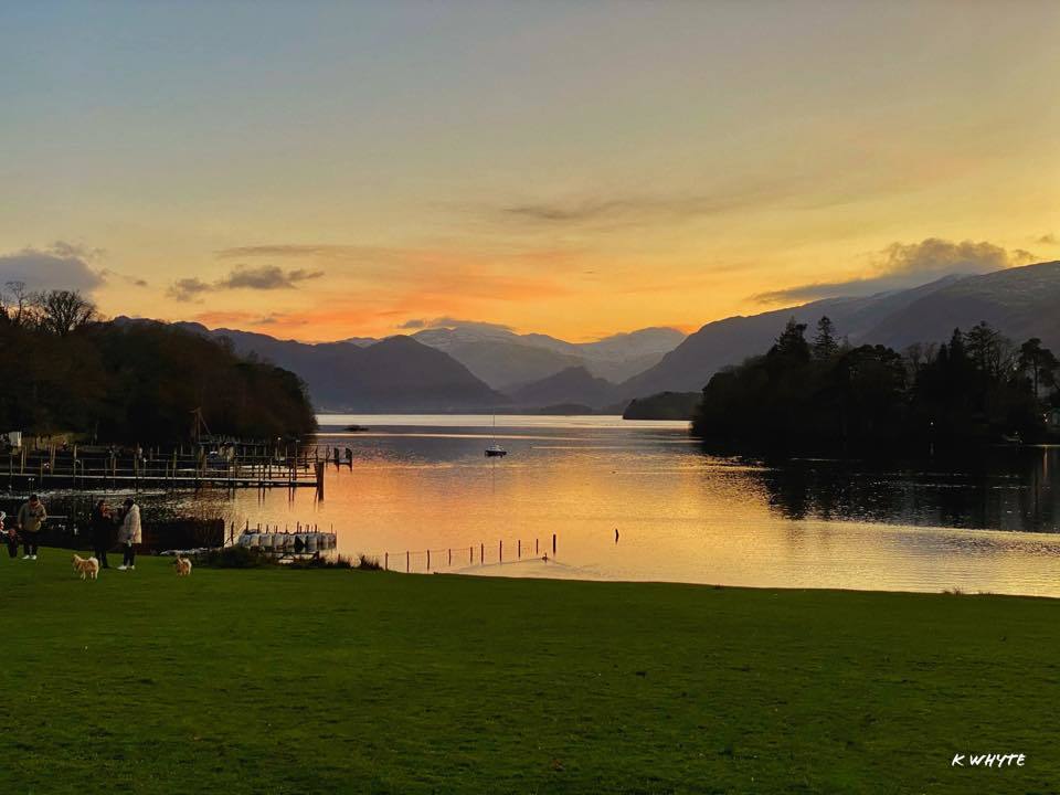 GORGEOUS: the glow of a dusk spent at Derwentwater as News & Star camera clubs Katie Whyte looks on