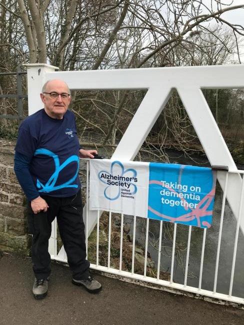 CHALLENGE: Peter Bainbridge, 72, has completed a Memory Walk in Carlisle to support Alzheimer’s Society