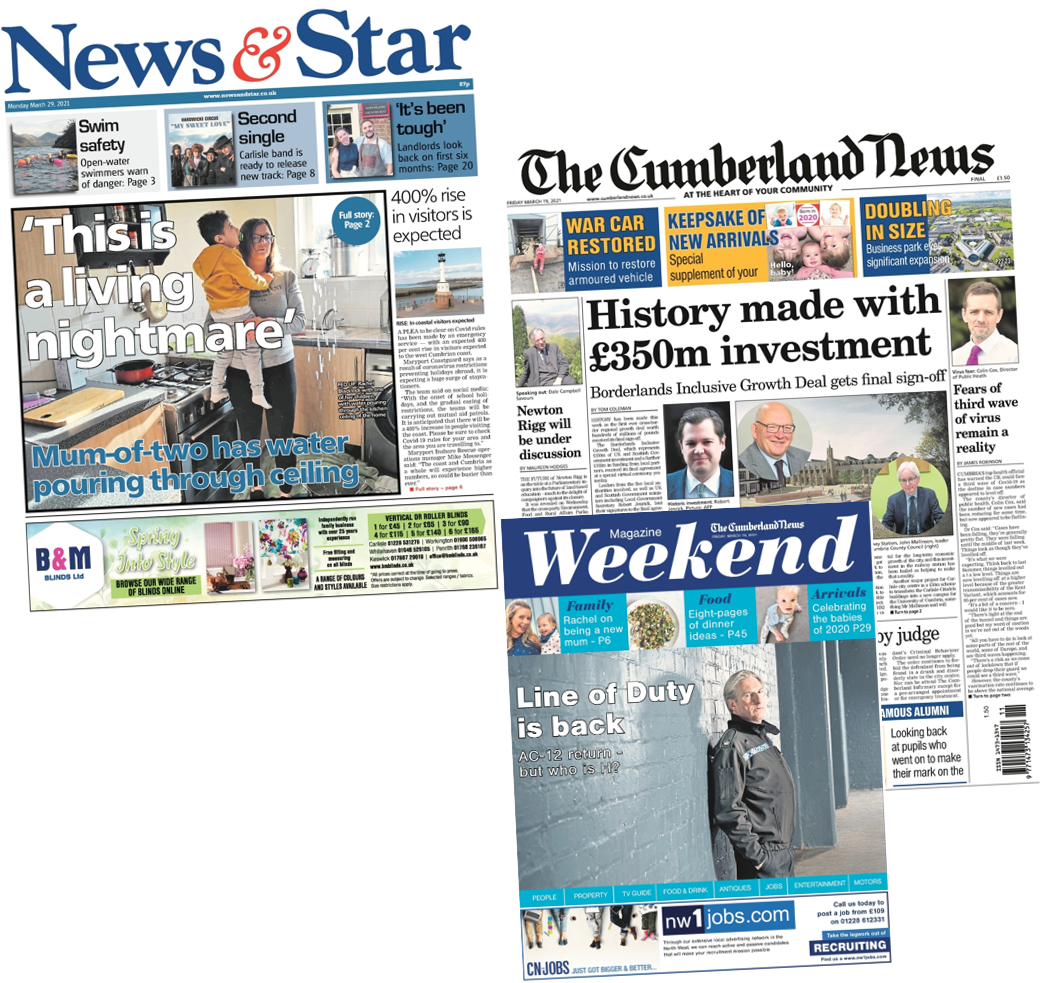 News and Star: News & Star and Cumberland News Covers
