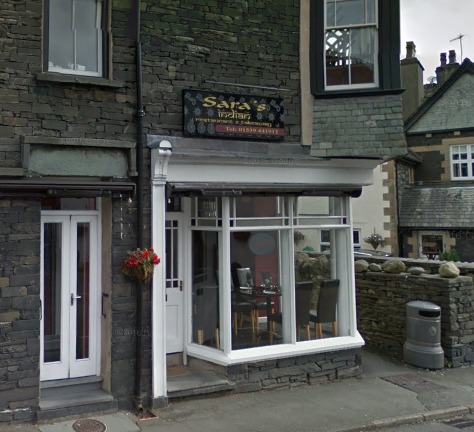 Saras Indian, Coniston. Picture: Google Maps