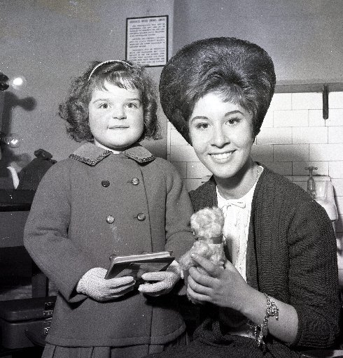 MEETING: A young girl meets Helen Shapiro, before her performance at the ABC Cinema, Carlisle, 1963