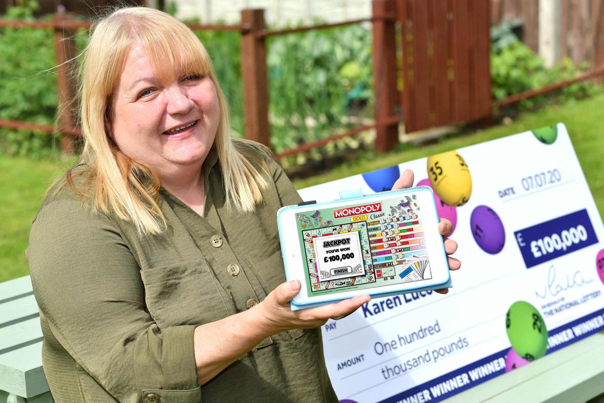 Karen Lucock, from Carlisle – won £100,000 on a National Lottery Instant Win Game in 2020. Picture: National Lottery