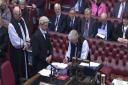 The Bishop of Blackburn is introduced into the House of Lords.