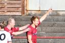Workington 2, Mossley 0 - Scott Allison celebrates his 126th goal for Workington Reds (Ben Challis)