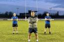 LEADERS: From left to right, Stevie Scholey, Jamie Doran and Dec O’Donnell at Workington Town	 Picture: Gary McKeating