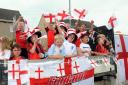 SUPPORT: As so many are this year, Seaton Under 7s were also supporting England during the 2016 Euros – and took their unwavering support for the team to the streets of Seaton 					           Pictures: Jim Davis
