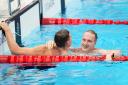 Luke Greenbank, right, who won bronze in today's 200m backstroke final in Tokyo (photo: PA)