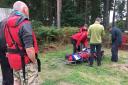 LIFESAVERS: Penrith Mountain Rescue Team attend the scene