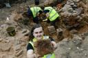 DIG; Participants helped find Roman artefacts in the Roman site