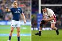 Chris Harris, left, will start for Scotland but England's Jamie Blamire is not involved in the Calcutta Cup clash (photos: PA)