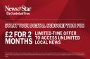 News & Star readers can subscribe for just £2 for 2 months in this flash sale