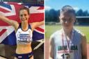 Jess Bailey, left and Joshua Reibbitt, right, were among Cumbria's top performers at the English Schools Track & Field Championships