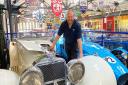 Curator Chris Lowe welcomes visitors to the Lakeland Motor Museum