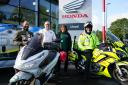 David visited Honda garage in Carlisle after his 516-mile trip