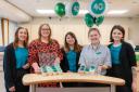 Staff celebrate 40 years of teh Cumberland Building Society in Whitehaven and Egremont