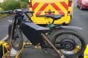 The 'illegal' motorbike seized by Cumbria police