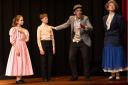 Jane and Michael Banks (played by Rosa Pape and Benj Turney) with Bert (Jon Brett-Young) and Mary Poppins (Jess Gardiner)