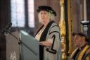 Annie Mawson delivered her acceptance speech at Carlisle Cathedral on Tuesday morning
