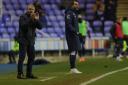 Paul Simpson on the touchline at Reading