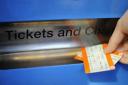 Tickets: train station ticket box