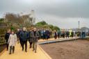 Locals and visitors arrived for the official Boardwalk opening