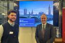 Billy Jones and Dr Neil Hudson MP at Westminster