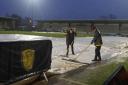 Burton groundstaff work in vain before Tuesday's postponement