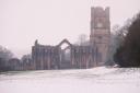 Paul Byers' picture of a dusting of snow at Fountains Abbey 