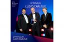 Lloyd BMW Carlisle accepting their award