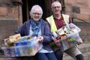 Carlisle Foodbank chairman Rachael Rodway with Garry Copley at the organisation's new headquarters