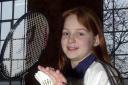 Rising badminton star Lauren Smith from Longtown in 2004