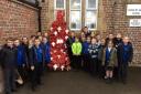 Pupils have used plastic to create their own ‘Weeping Window’