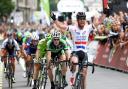 FINISH LINE: Crossing the line in the Tour of Britain, Stage 8