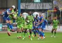 United try in vain to find a way back against Forest Green (photos: Barbara Abbott)