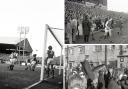 Scenes from a packed Brunton Park as Carlisle United take on Arsenal in January 1973 (photos Mike Scott / News & Star)