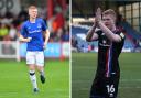 Morgan Feeney joined Everton at seven and came through their academy, left, before a move to Sunderland and then Carlisle United, right (photos: PA / Barbara Abbott)