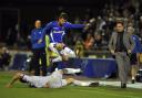 Rory Loy hurdles a Sheffield Wednesday challenge (photos: David Hollins)