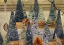 Variations on a Christmas tree by Clare Adie aka 'Glassie Lassie'