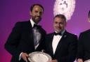 Gareth Southgate pictured with Paul Simpson in 2018, following England Under-20s' World Cup win under the current Carlisle boss