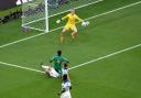 Jordan Pickford saves from Senegal's Boulaye Dia