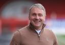 Paul Simpson is all smiles at Crawley