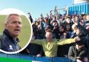 Paul Simpson hopes Carlisle United fans - pictured at Barrow last season - can enjoy another memorable afternoon at Holker Street
