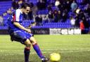 Simon Grand scores the penalty that won an epic shoot-out for Carlisle at Tranmere in 2005