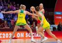 Helen Housby in action against Australia in the final