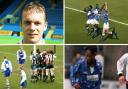 Latics goal heroes (clockwise from top left): Gareth McCalindon, Dean Walling, Rod Thomas and Ian Stevens