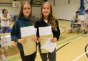 Left-right, Ellen Pringle and Abigail Hill are feeling good and looking forward to joining the academy’s Sixth Form in September